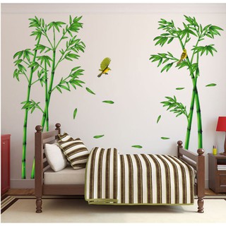 Decal dán tường Cây tre