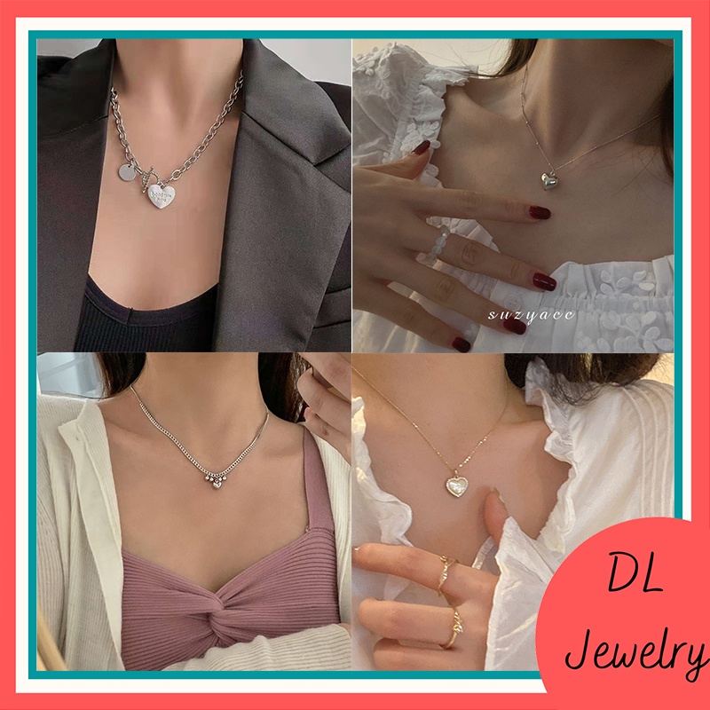 Dây chuyền trái tim tình yêu vĩnh cửu,Vòng cổ tim nữ xinh xắn DL.Jewelry