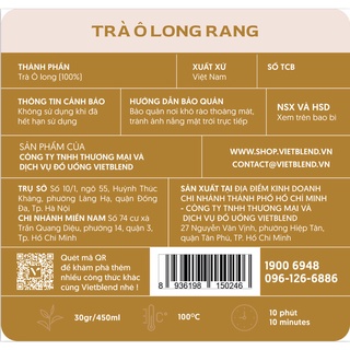 Trà Ô Long Rang VIETBLEND túi 500g