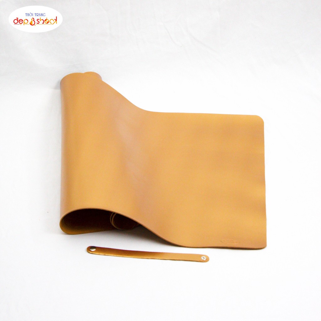 Miếng lót chuột da bò thật size lớn 40x90 chơi game lướt siêu êm