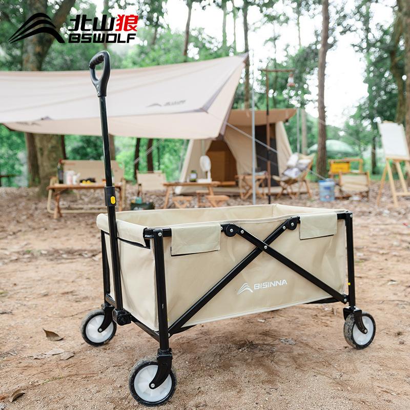 Xe kéo dã ngoại gấp gọn BSWOLF-YZ015. Xe kéo đa năng cắm trại, dã ngoại, câu cá và sử dụng hàng ngày.