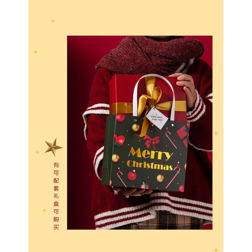 Túi quà giấy hoạ tiết giáng sinh lạ mắt cực quai chắc chắn phụ kiện quà tặng king9 | BigBuy360 - bigbuy360.vn