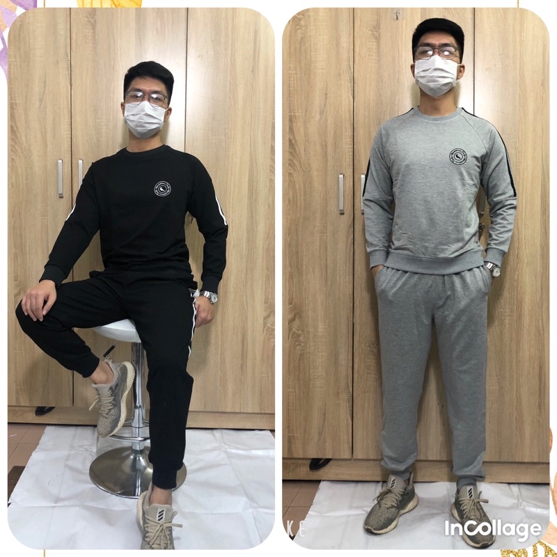 Bộ thể thao nam thu đông chất nỉ cotton da cá cao cấp hàng THIẾT KẾ (ảnh thật trải sàn video)