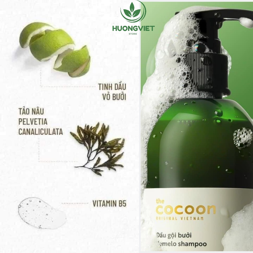 Cặp Dầu Gội Xả Bưởi Cocoon Việt Nam Chính Hãng Chống Rụng Tóc Và Kích Thích Mọc Tóc Nhanh Dài Dầy Tự Nhiên