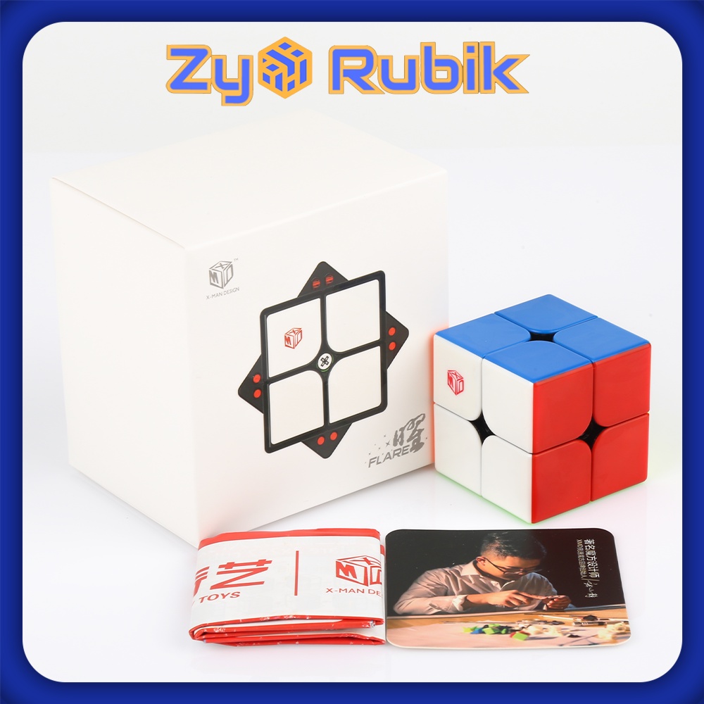 Rubik 2x2 X Man Flare - Đồ Chơi Trí Tuệ Khối Lập Phương 2 Tầng X Man Flare QiYi ( Có Nam Châm ) - Zyo Rubik