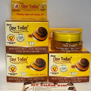 Kem ngừa mụn nám trắng da 3 tác dụng one today 15g
