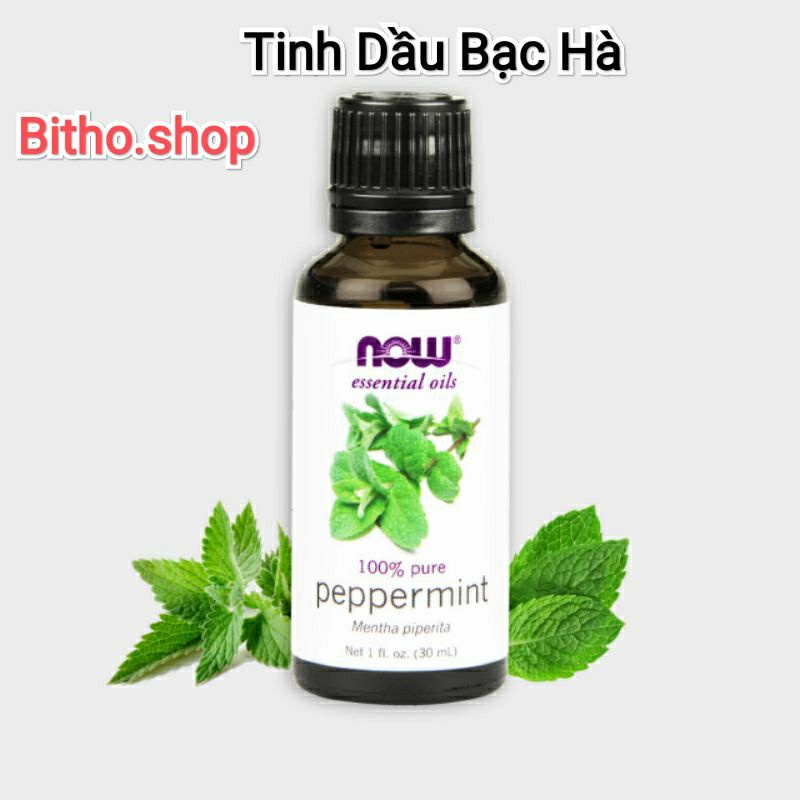 [Hàng Mỹ] Tinh dầu Bạc Hà Now Foods Essential Oils Peppermint 30ml