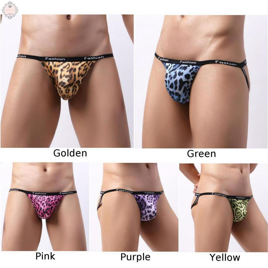 Quần Lót G-String Họa Tiết Da Báo Gợi Cảm Cho Nam
