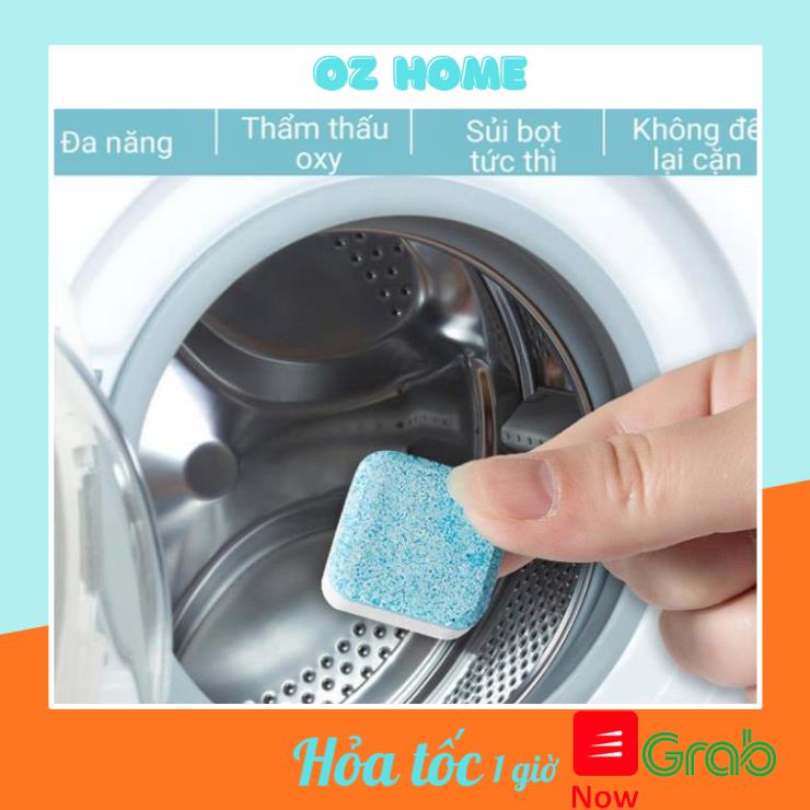 Viên Tẩy Lồng Máy Giặt ⚡️ FREESHIP 👍 Vệ sinh máy giặt Diệt khuẩn 99% , Tẩy Sạch chất bẩn, bảo vệ máy giặt - OZHOME