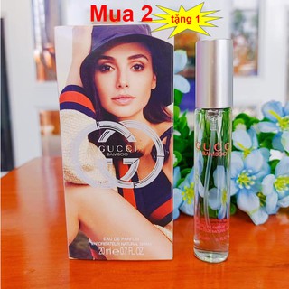 Nước Hoa Nữ 💘mua 2 tặng 1💘 Nước hoa mini Gucci Bamboo hương thơm chủ đạo ngọc lan tây