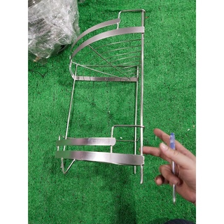 kệ góc inox 2 tầng ( kệ góc la 2 tầng )