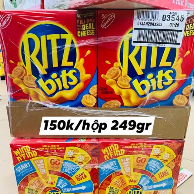 Bánh Ritz phô mai mini hộp 249g - hàng xách tay Mỹ Date 17/1/2020