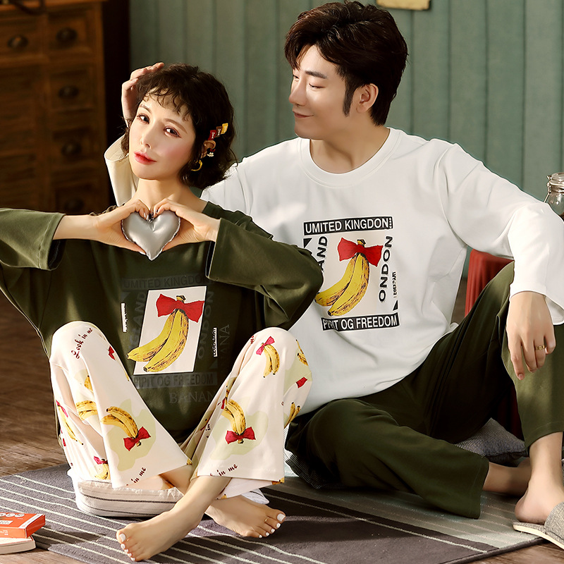 Pyjamas áo nữ đồ bộ pyjama Đồ mặc nhà Pijama Bộ Đồ Ngủ Bằng Lụa Satin Phong Cách Hàn Quốc Quyến Rũ Dành Cho Nữ Đồ ngủ đôi đồ mặc nhà thu đông lụa cặp đôi cao cấp nam