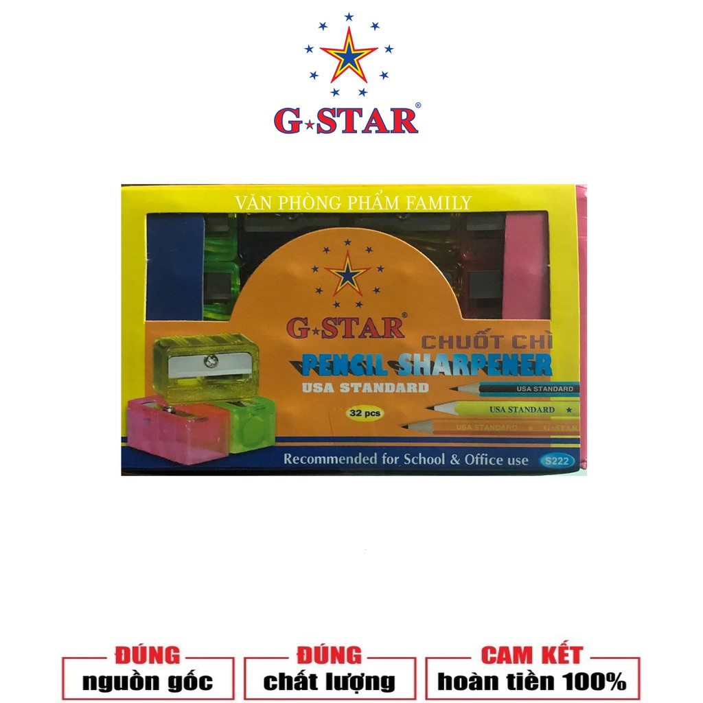 Hộp 32 Cái Chuốt Gọt Bút Chì Gstar S222