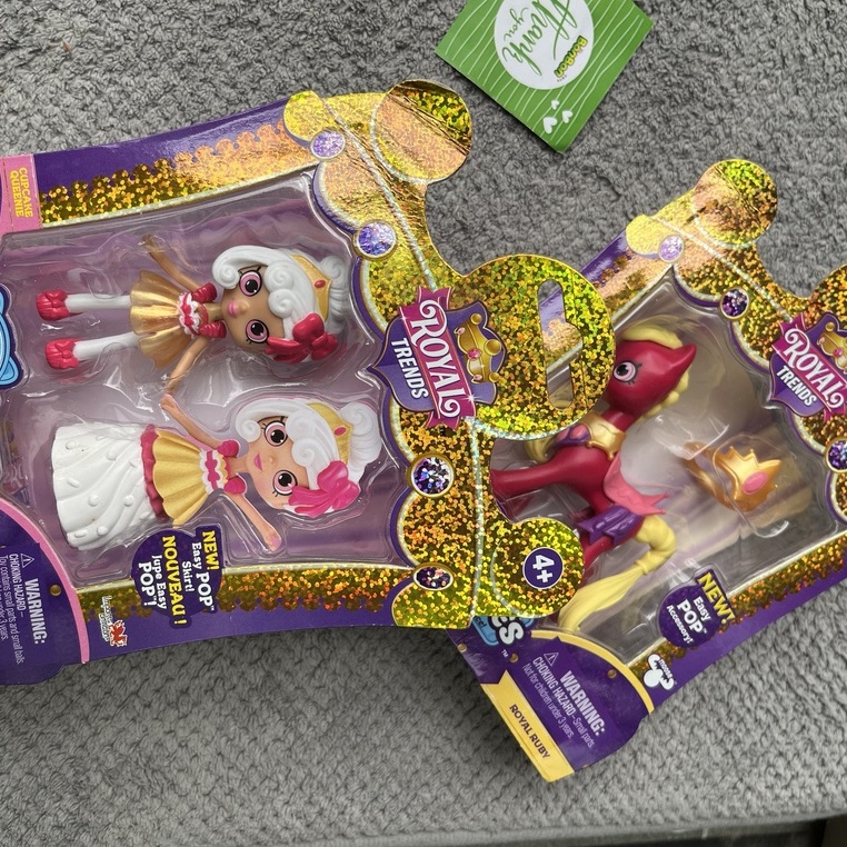 Set búp bê và ngựa shopkins hoàng gia