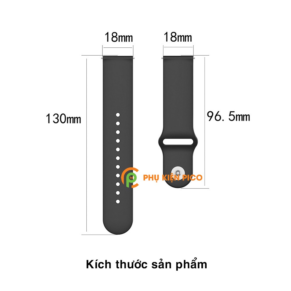 Dây đồng hồ Garmin Vivoactive 3S/4S/Active S silicon cao cấp siêu mềm phong cách thể thao nhiều màu 18mm – Dây silicon