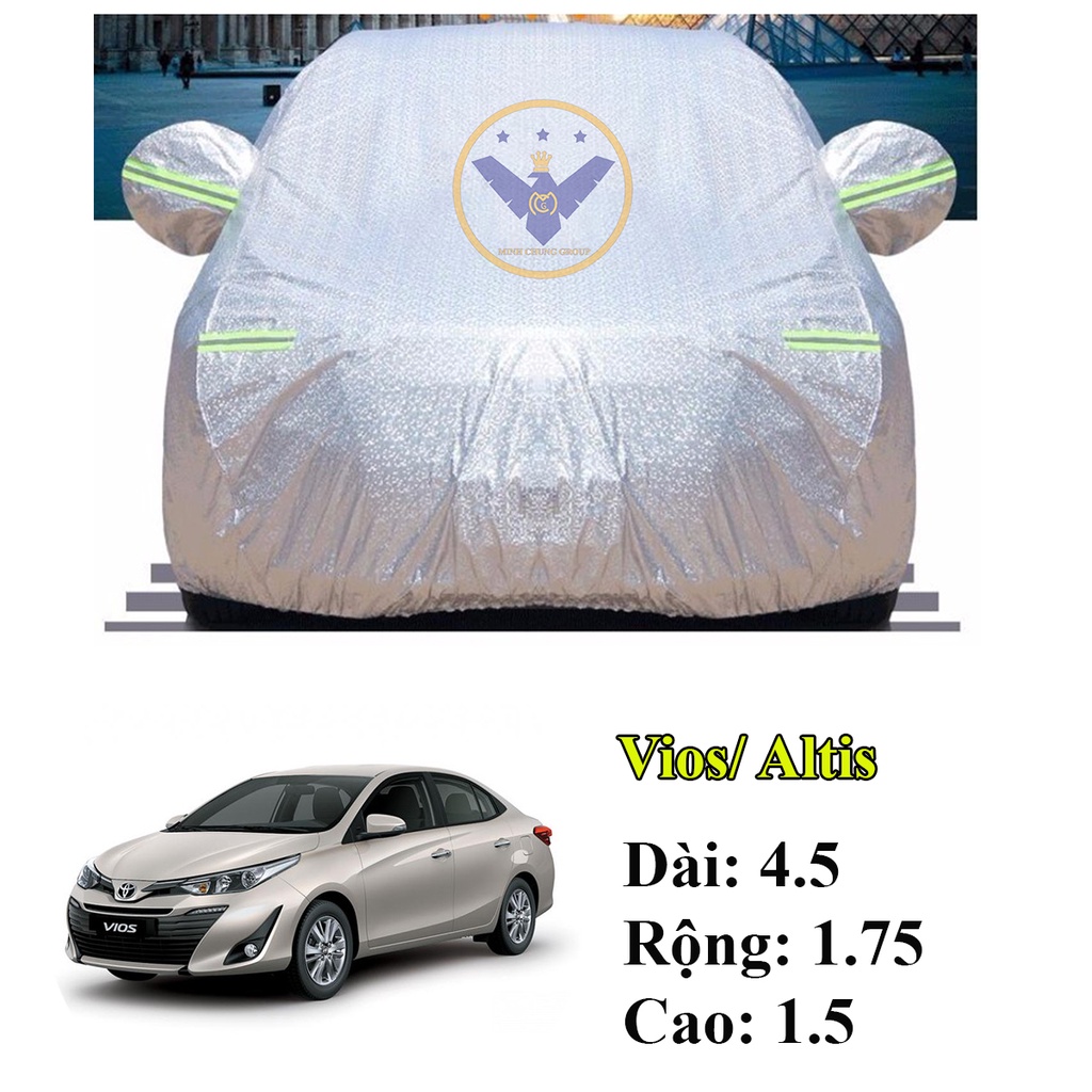 Bạt phủ ô tô STARCAR chống nắng cách nhiệt cao cấp 3 lớp