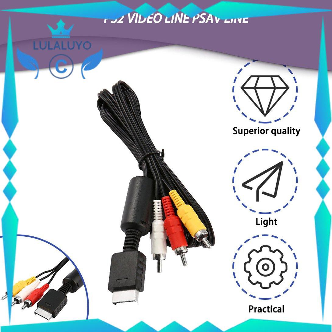 Dây Cáp AV RCA Dài 1.8m Truyền Hình Ảnh Và Âm Thanh Đến TV Dành Cho Máy Chơi Game PS2