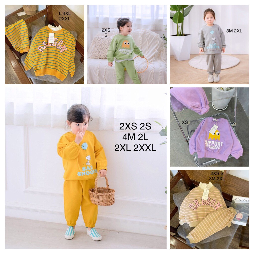 Bộ nỉ da cá cho bé từ 10-30kg