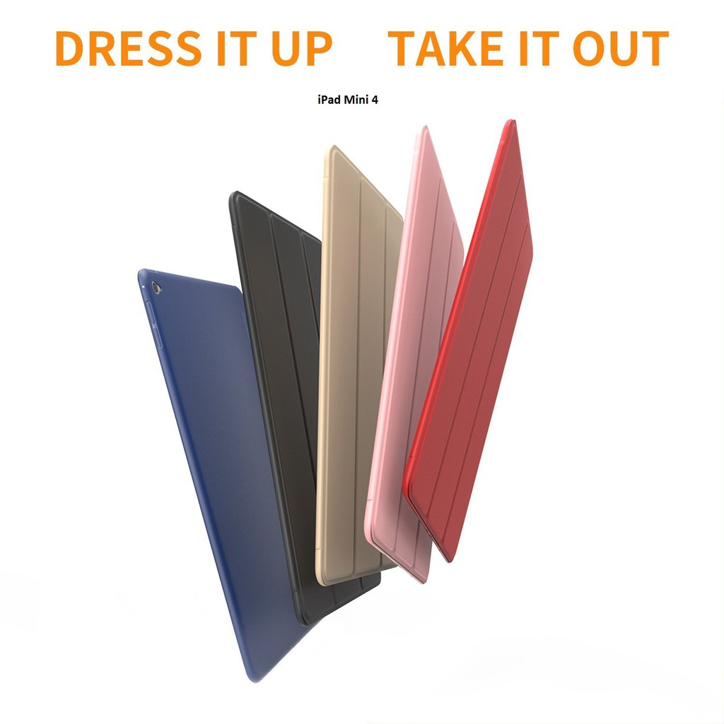 Bao da kiêm ốp lưng cho iPad Mini 4 (xanh đen) M1 | BigBuy360 - bigbuy360.vn