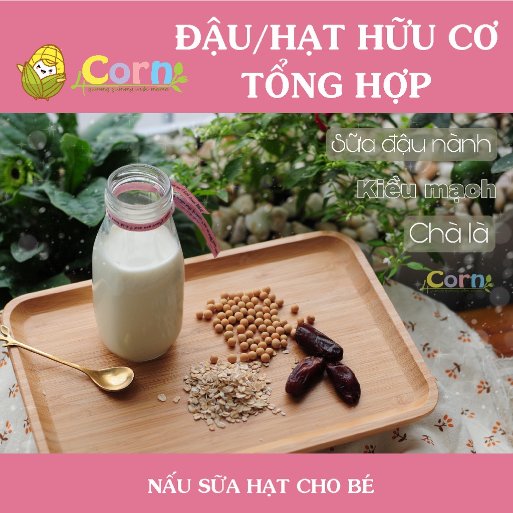 Các loại đậu hạt hữu cơ cho bé ăn dặm (hũ, túi 50-100g)