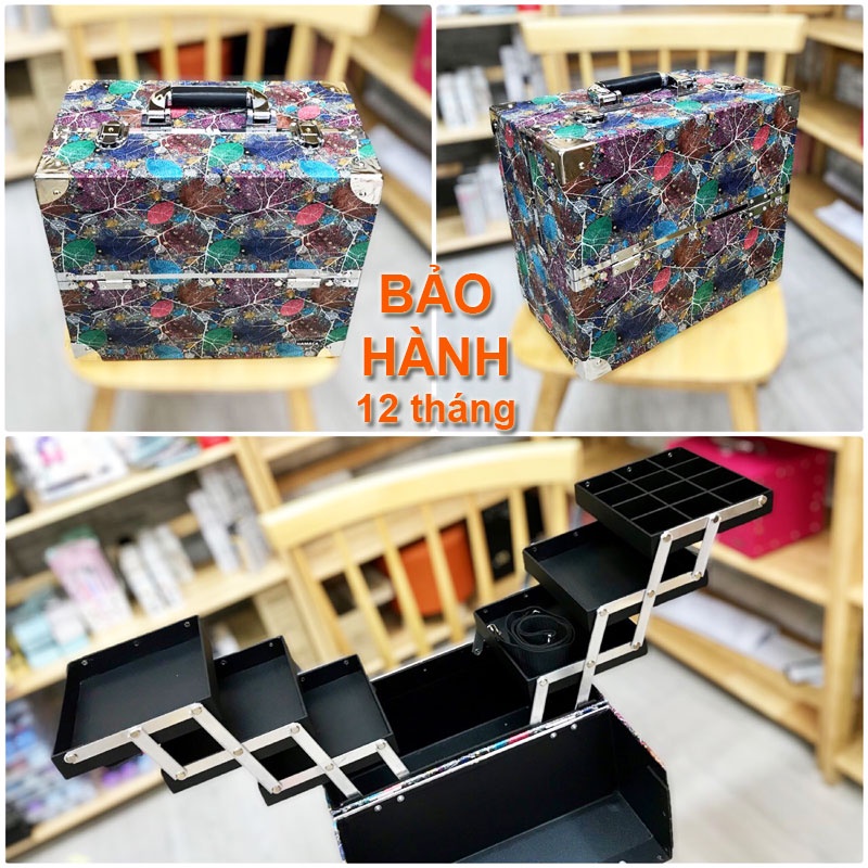 Cốp đựng đồ phun xăm size lớn 3 tầng HAMACA - LS35 đựng dụng cụ phun xăm chuyên nghiệp Lamdep24g