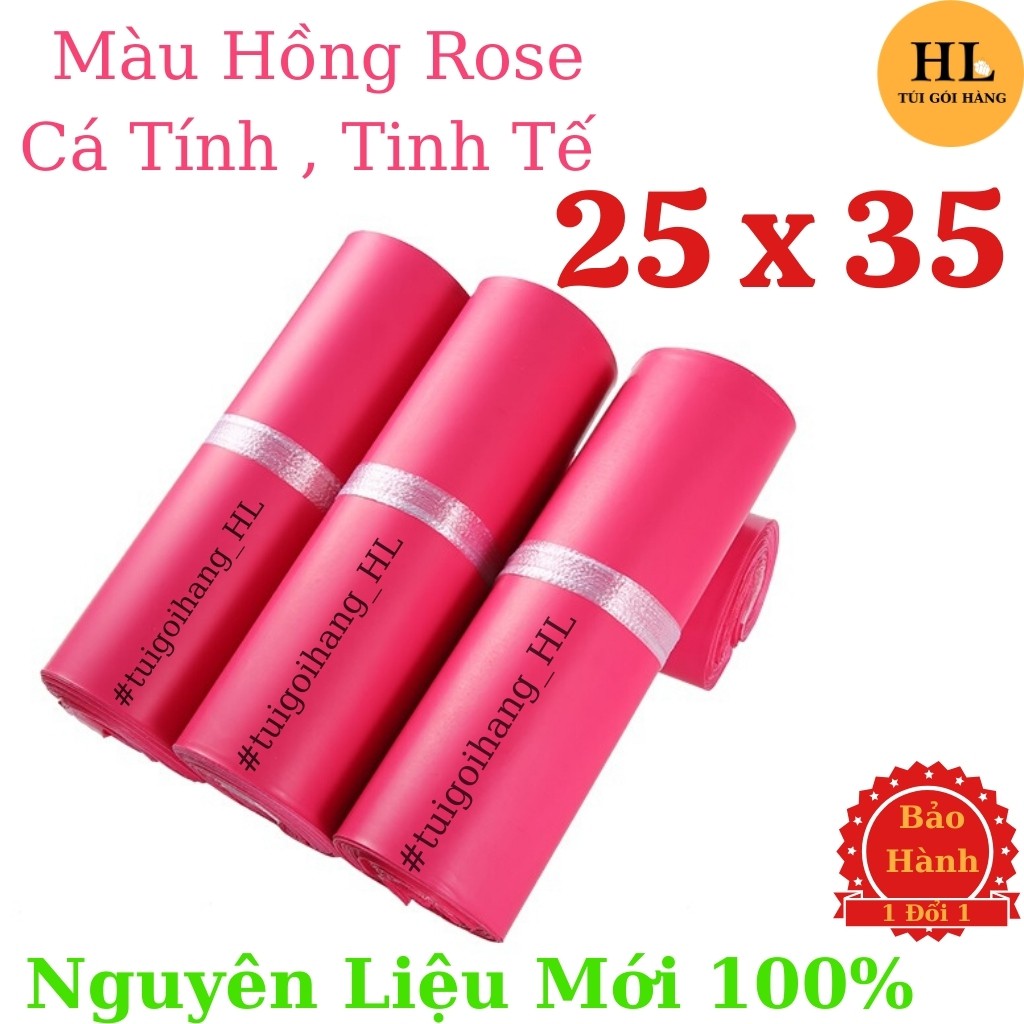 Túi Gói Hàng HL03 Chất Lượng Cao Cấp Size 25 x 35 Màu Hồng Rose