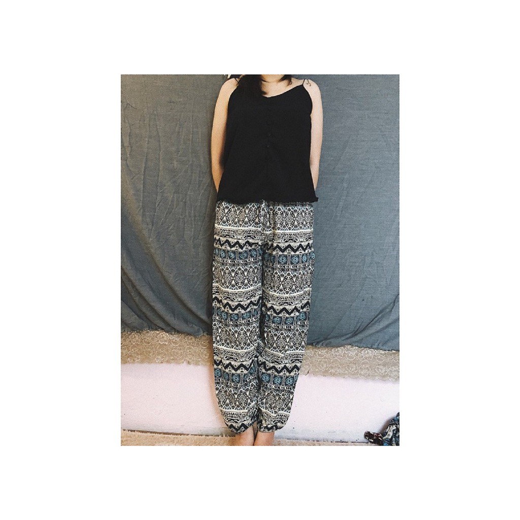 Quần lanh dài bo gấu, mềm, mát | BigBuy360 - bigbuy360.vn