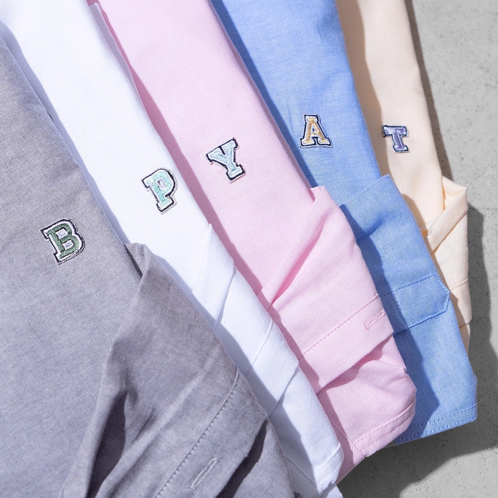 Áo Sơ Mi HB Tay Dài Thêu Chữ - Katus Store 00531