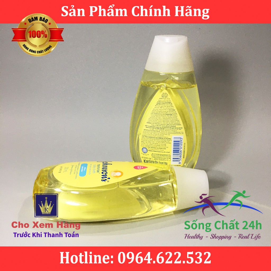 SỮA TẮM GỘI TOÀN THÂN CHO BÉ JOHNSON BABY TOP TO TOE 200ML - Sống Chất 24h