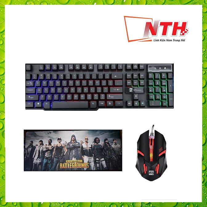 Deal HotBàn Phím Giả Cơ R8 1822 + Chuột R8 1602 + Lót chơi game + Đế tản nhiệt