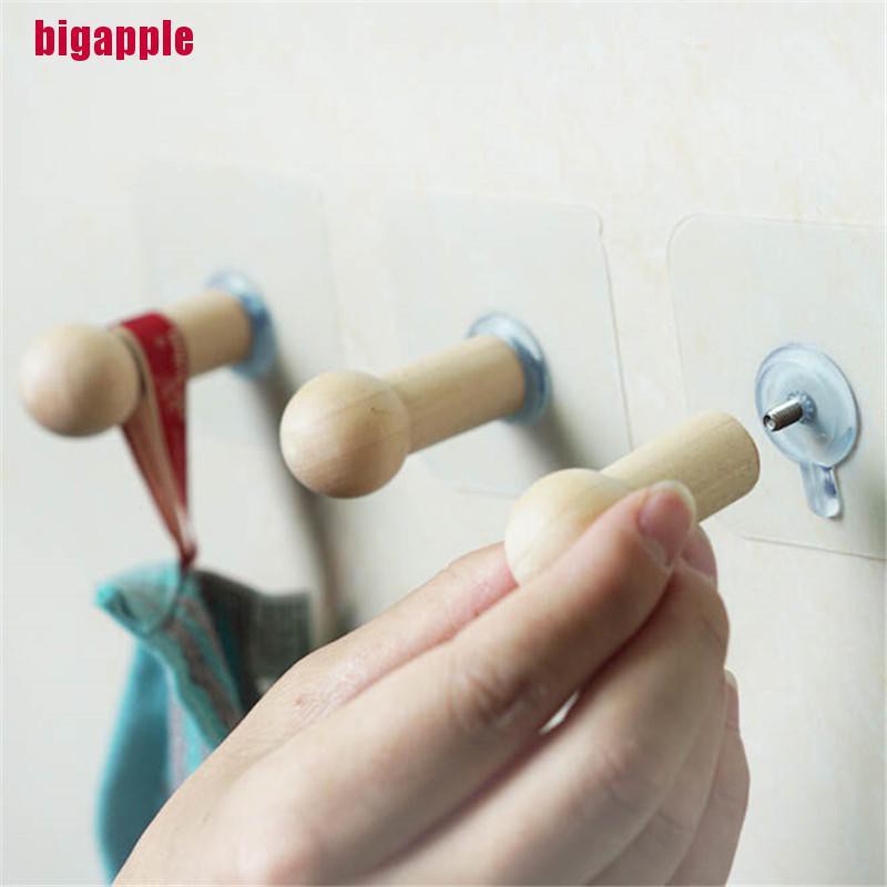 Móc Gỗ Gắn Tường Treo Khăn / Chìa Khóa Tiện Dụng