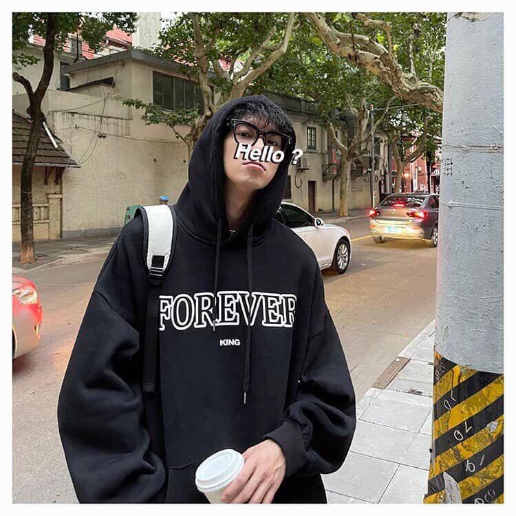 Áo khoác bông dáng rộng - Áo lông kéo khóa màu trời Áo nỉ bông hoodie hot hit 2022 D22