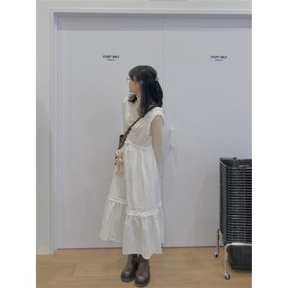 SET ÁO VÀ VÁY TRẮNG DÀI SIÊU CUTE