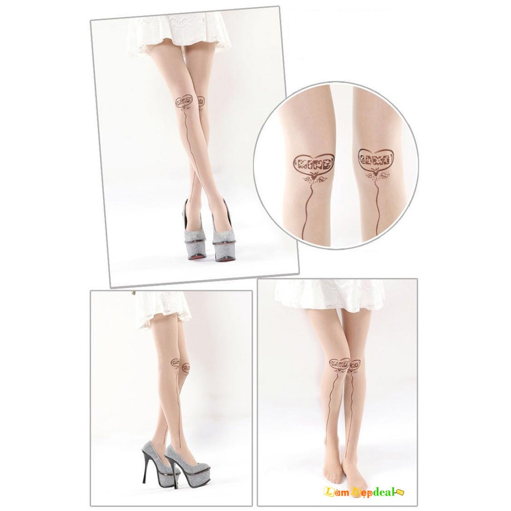 Mã PKW107 Quần tất tatoo cho cô nàng cá tính