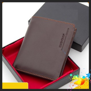 Ví Nam Đứng Da Bò Đẳng Cấp Tặng Kèm Hộp Cao Cấp | Bóp Nam Đứng Đẹp VĐ bichloan59shop