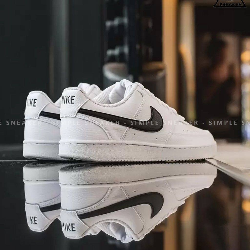 Giày Nike Chính Hãng 🔴Hàng Chính Hãng🔴Nike Court Vision Allwhite - Hologram - Pink - Giày Thể Thao Unisex - Simple SHãng