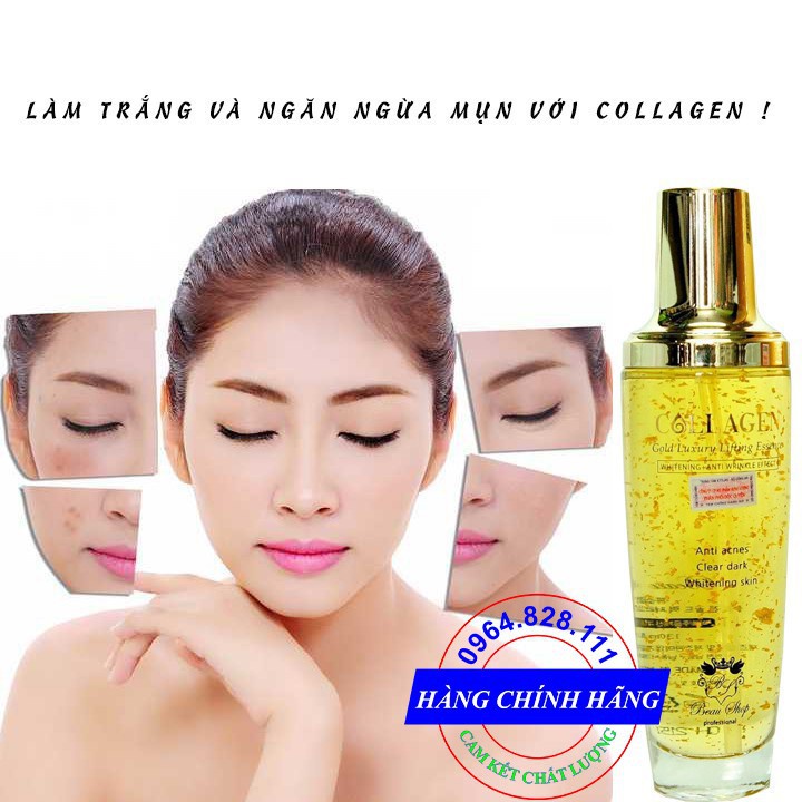 Tinh chất vàng 24k collagen trắng da và ngăn ngừa mụn-24k Gold Zone Luxury Ampoule- Collagen Gold Luxury -Beau Shop | BigBuy360 - bigbuy360.vn