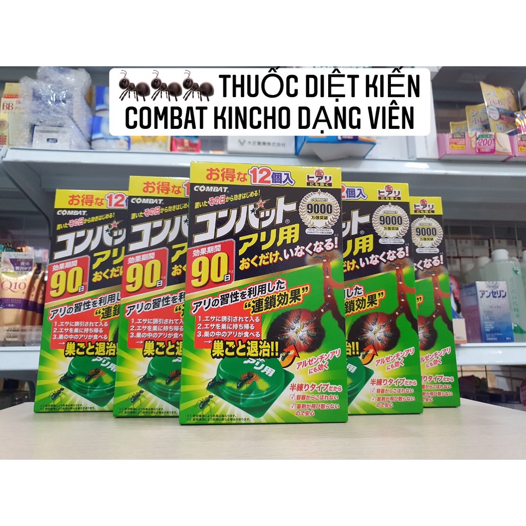 THUỐC DIỆT KIẾN NHẬT COMBAT KINCHO 12 VIÊN