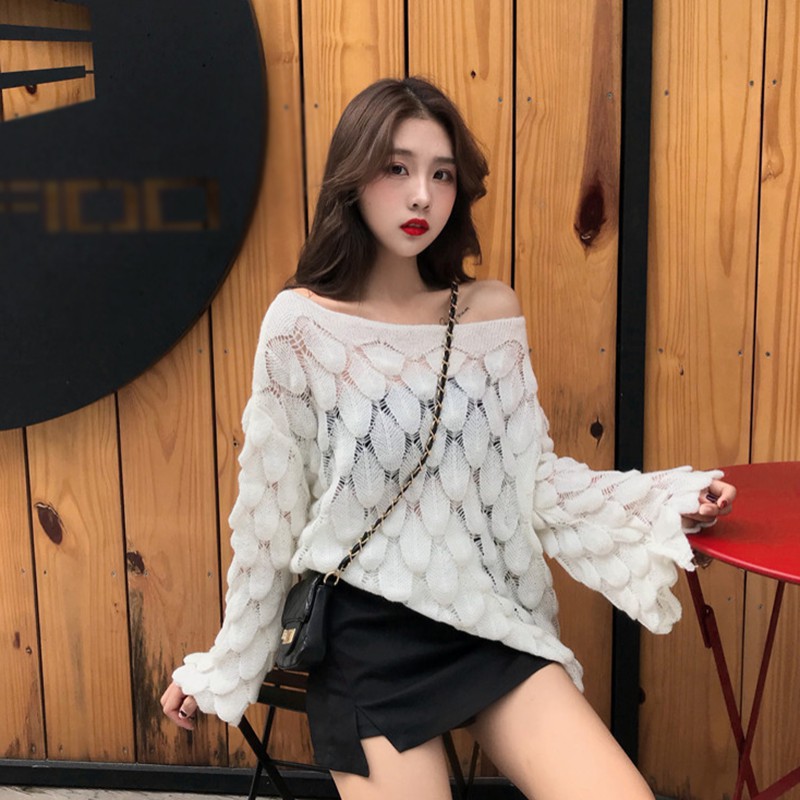 Áo len tay loe phong cách Hàn Quốc dành cho nữ | BigBuy360 - bigbuy360.vn