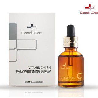 Serum goodndoc vitamin c 16.5 daily whiening mờ thâm nám, trắng da 30ml