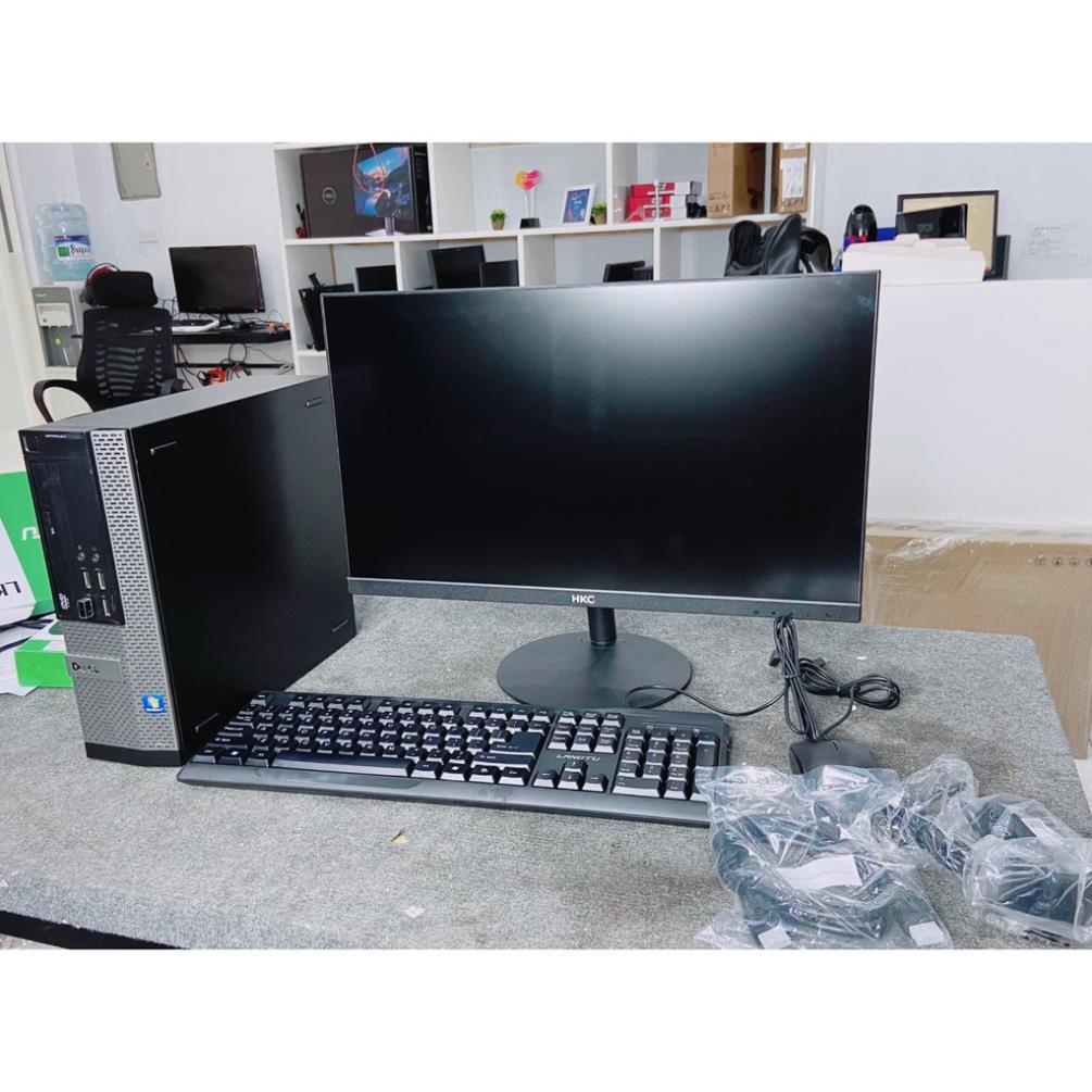 Bộ máy tính Văn phòng Dell Optiplex (Core i7 2600 - Core i5 - Ram 8Gb - SSD 120Gb) Màn hình full viền HKC 22 inch | BigBuy360 - bigbuy360.vn