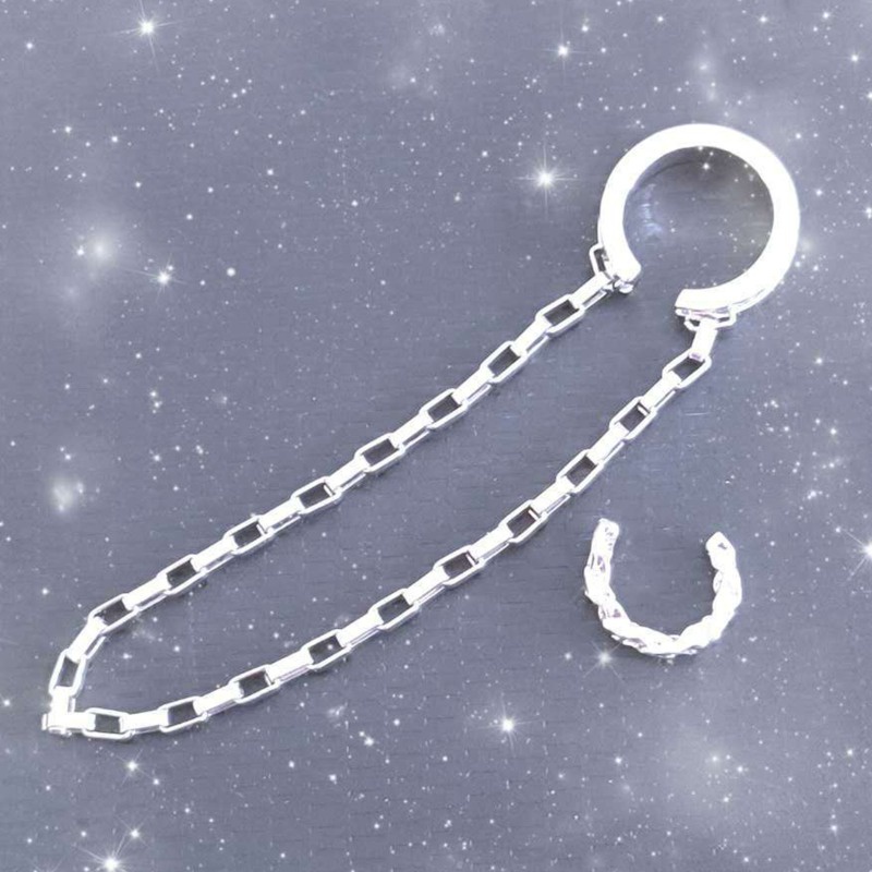 Women Fashion Silver Simple Chain Ear Bone Clip Gift