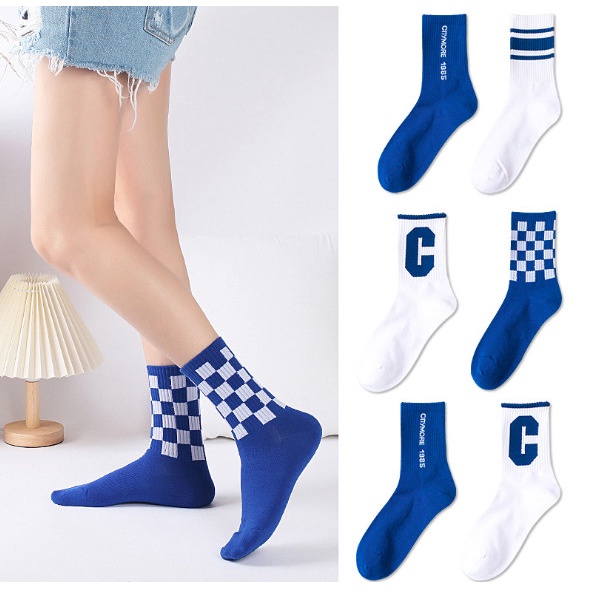 Vớ Chữ P cổ cao Nam Nữ phong cách thể thao, trẻ trung và năng động.