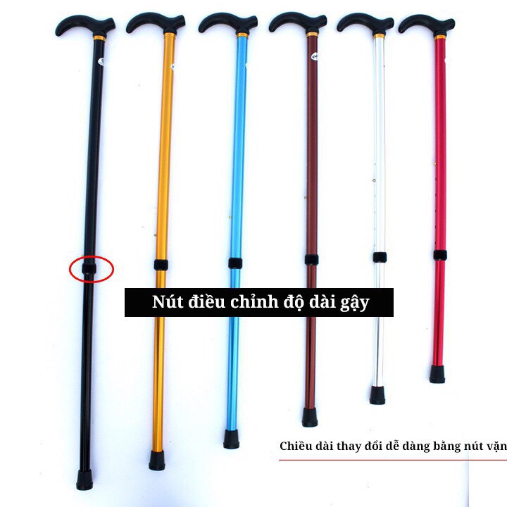 Gậy hỗ trợ cho người già bằng hộp kim nhôm siêu nhẹ GA1