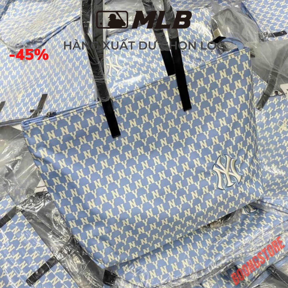 Túi Tote in họa tiết  MLB New York  Yankees Large Big Tote Bag full Tem Tag Authentic