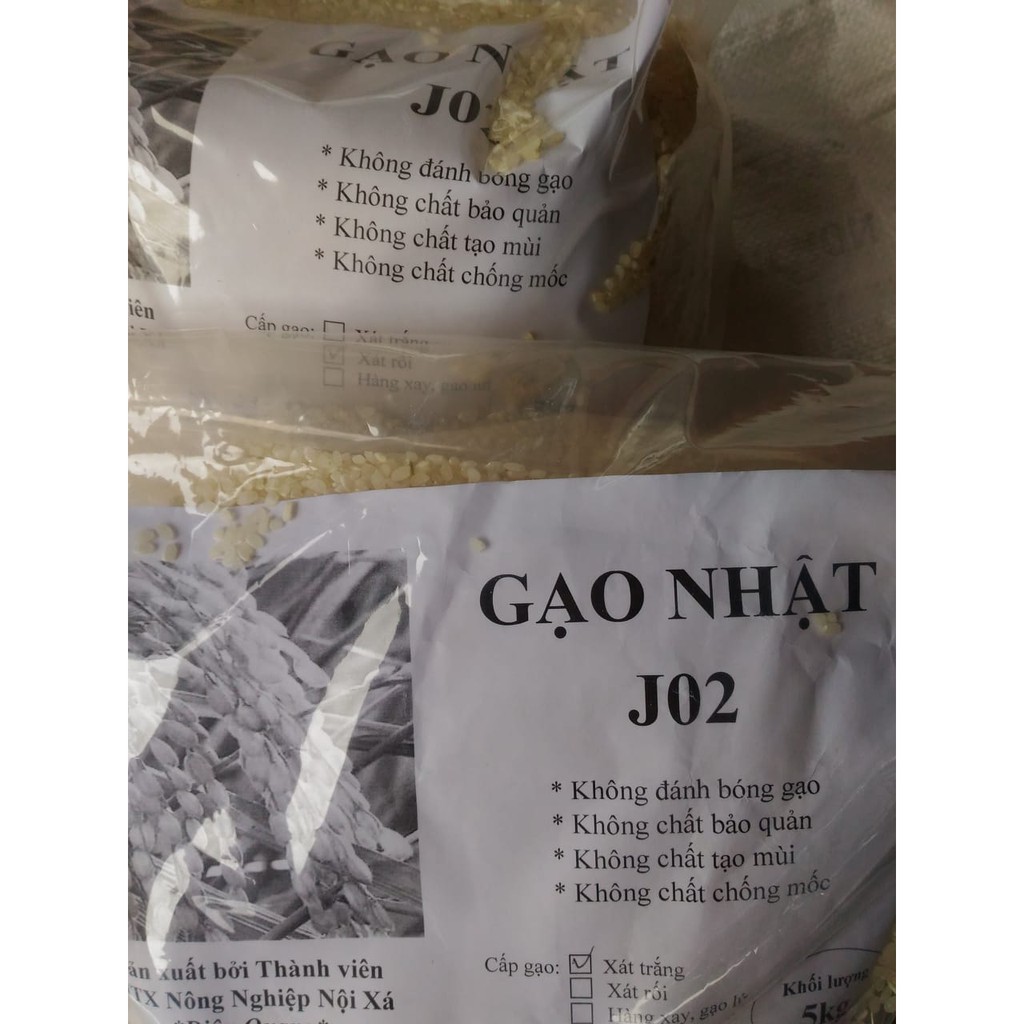 Gạo Nhật J02 túi 5kg