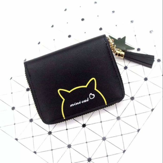 Ví ngắn cầm tay Mini Cat siêu gọn siêu dễ thương