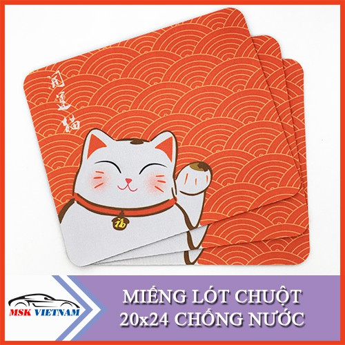 Bàn di chuột nhiều màu sắc kích thước 20 x 24cm, lót chuột dày 3mm, chống nước - MSK VIETNAM | BigBuy360 - bigbuy360.vn