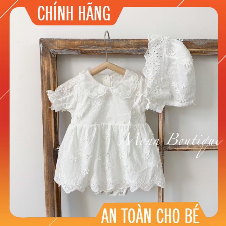 [𝑭𝑹𝑬𝑬𝑺𝑯𝑰𝑷]Váy body trắng xinh yêu như thiên thần.Mẫu mã rất phong phú và đa dạng phù hợp cho các bé gái mặc đầy tháng